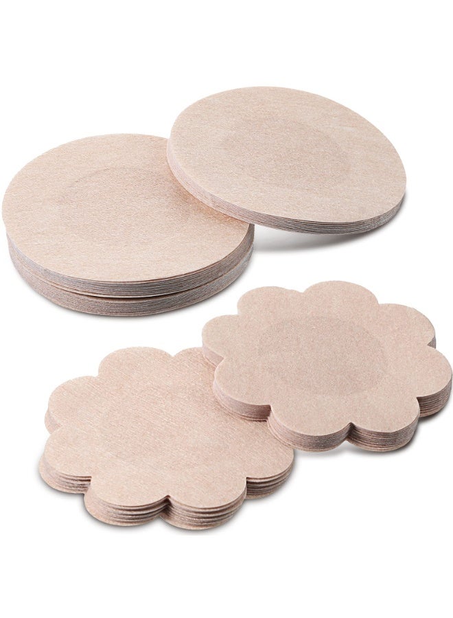 Bukela 100 Pieces Disposable Nipple Covers, Adhesive Breast Pasties - Image 2